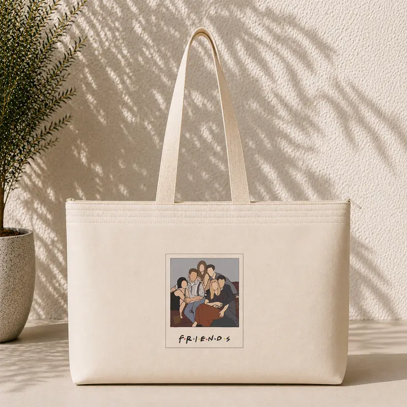 Friends Silüetli Weekend Tote Bag