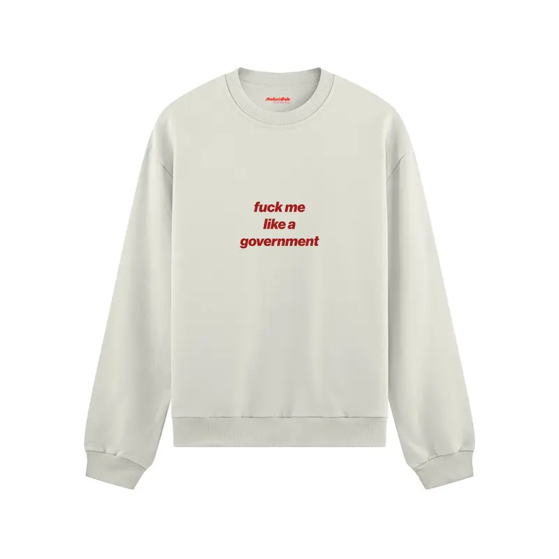 Fuck Me Like the Government Oversize Sweatshirt