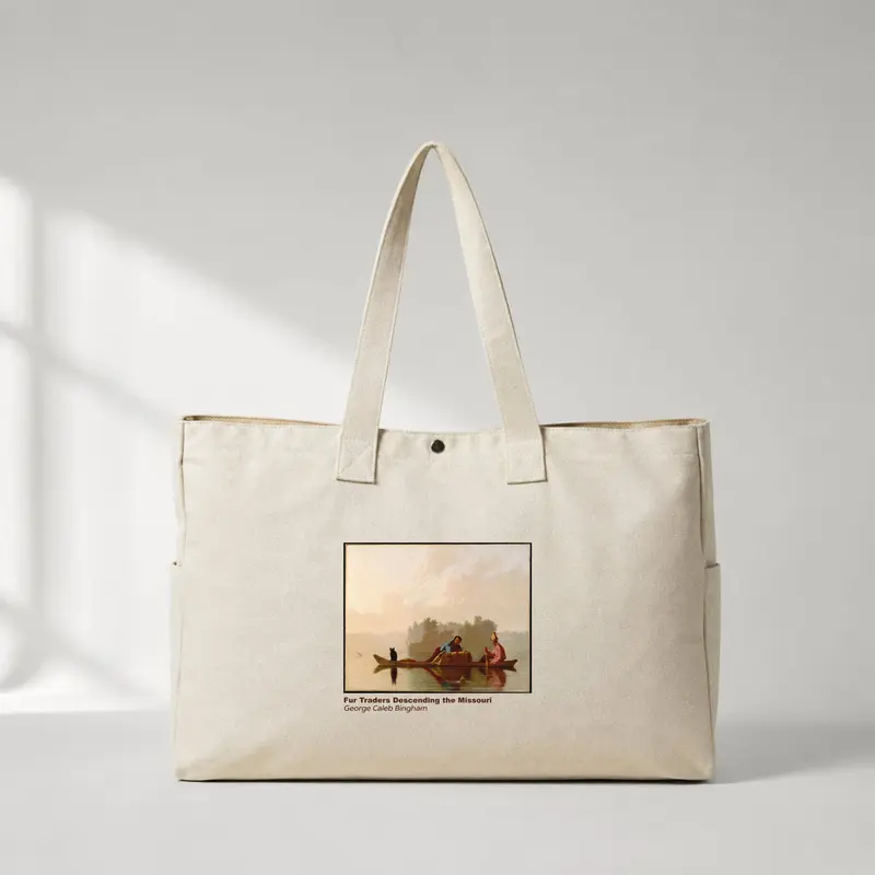 Fur Traders Descending the Missouri Daily Tote Bag