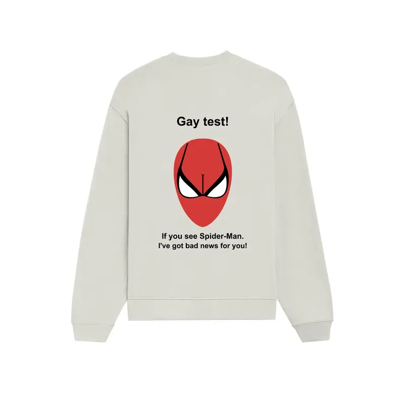 Gay Test - Spider-Man Oversize Sweatshirt