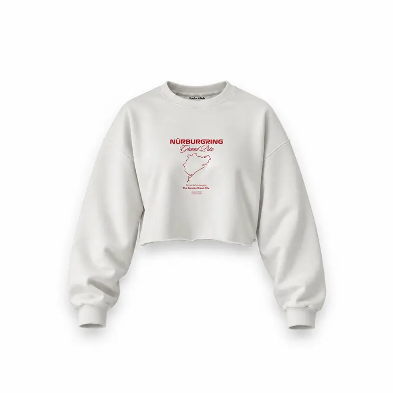 German Grand Prix – Nürburgring Grand Prix Oversize Crop Sweatshirt