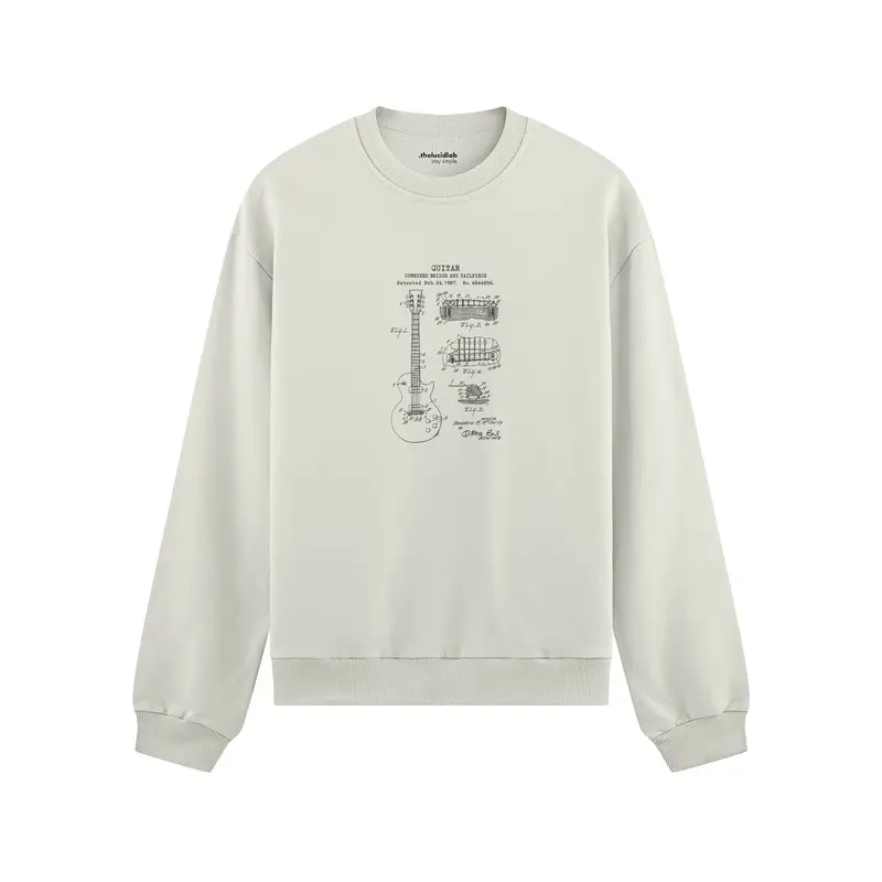 Gibson Les Paul Gitar Oversize Sweatshirt