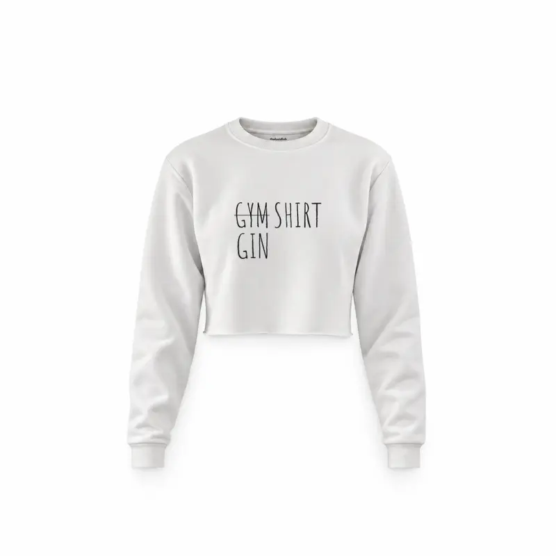 Gin Shirt Crop Sweatshirt