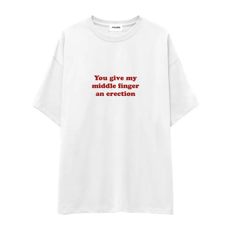Give My Middle Finger Oversize Tişört
