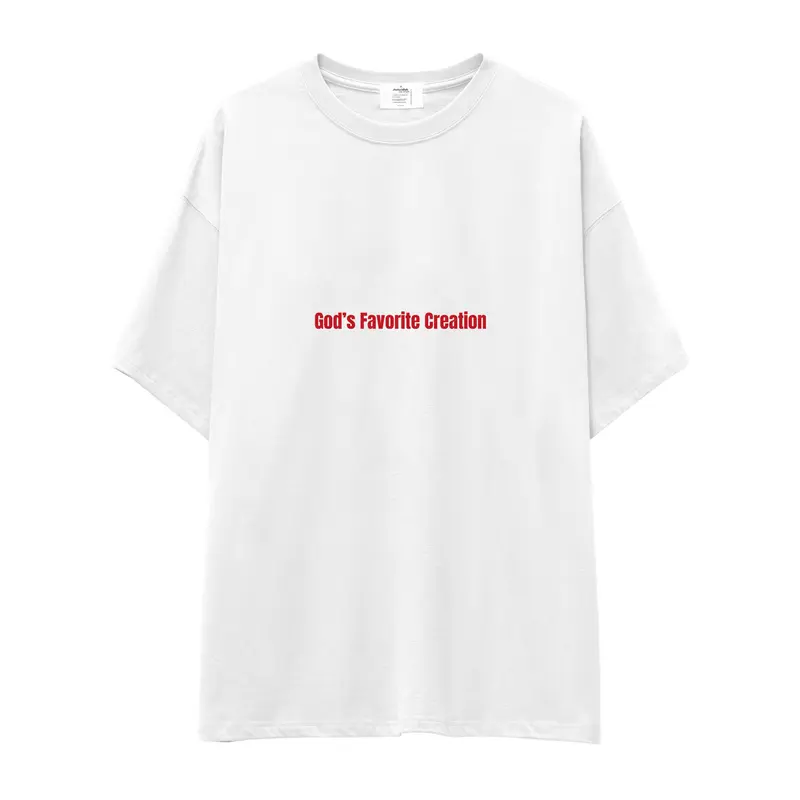 God's Favorite Creation Oversize Tişört