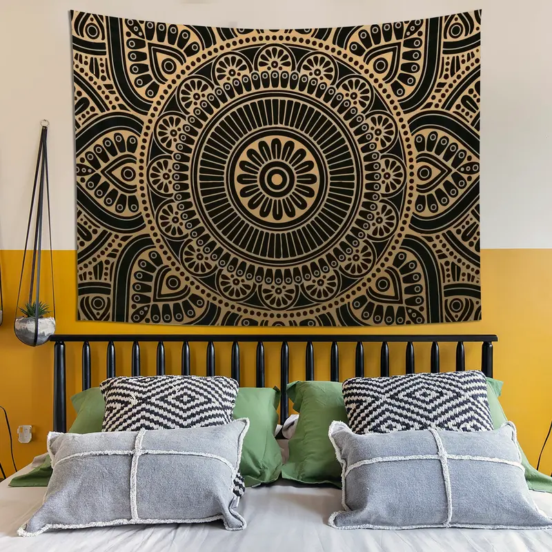 Gold Mandala Duvar Örtüsü