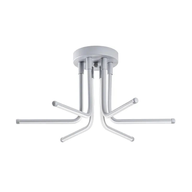 Gri Altı Kollu LED Plafonyer - Gri
