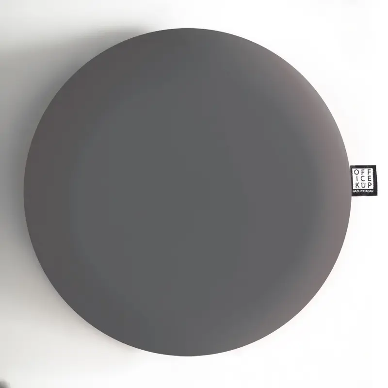 Gri Visco Oturma Minderi  Simidi 44cm