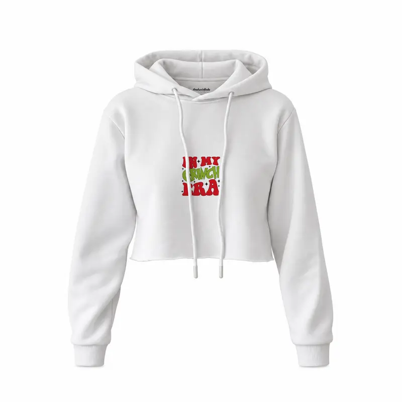 Grinch Era Crop Hoodie