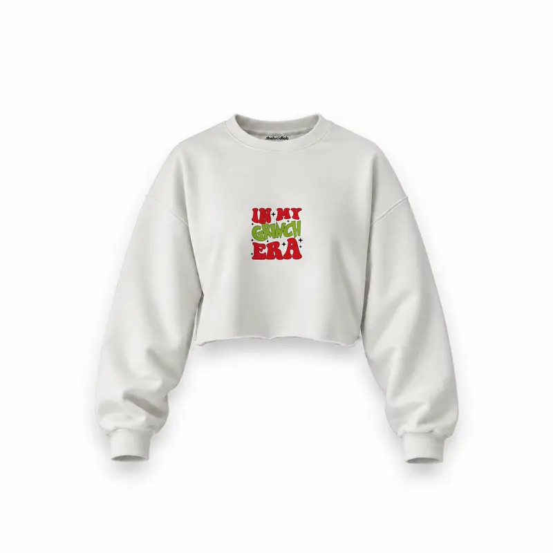 Grinch Era Oversize Crop Sweatshirt