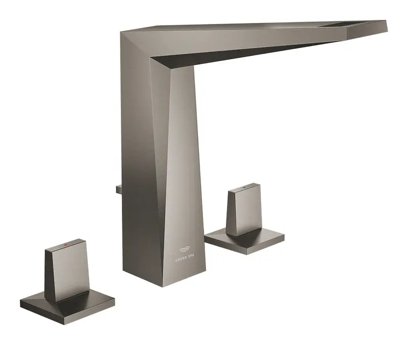 Grohe Allure Brilliant 3 Delikli Lavabo Bataryası L-Boyut Brushed Hard Graphite – 20627AL0