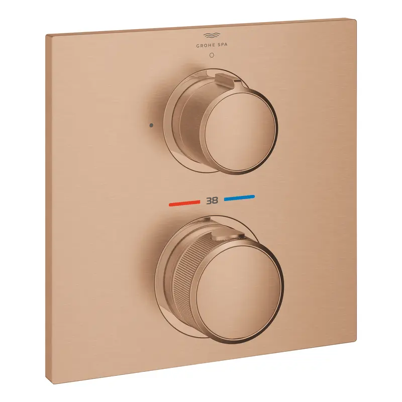 Grohe Allure Tek Valfli Akış Kontrollü, Ankastre Termostatik Duş Bataryası - 19380DL2