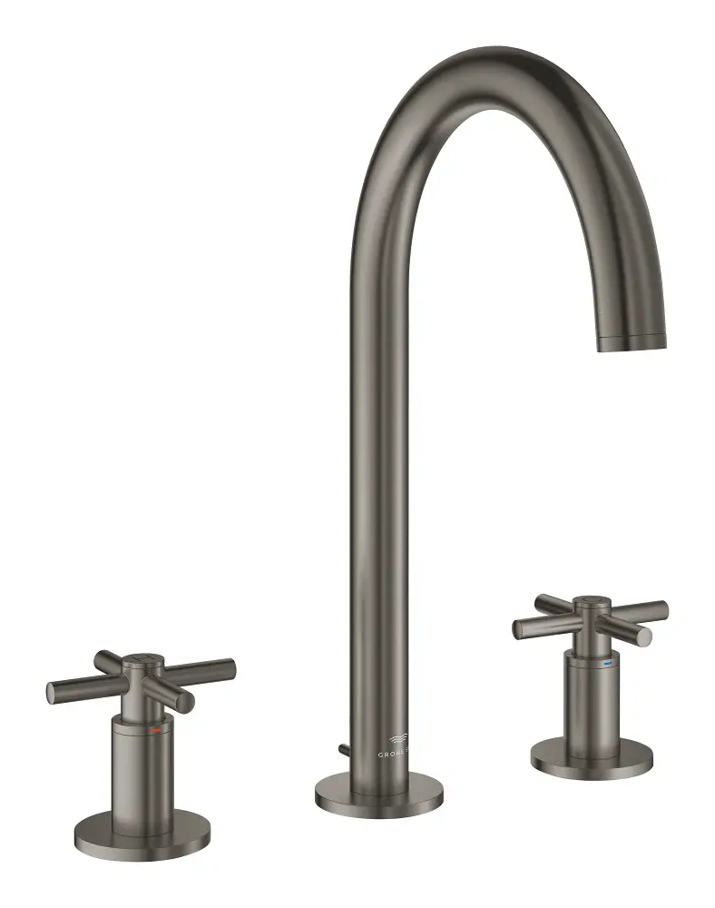 Grohe Atrio 3 Delikli Lavabo Bataryası L-Boyut Brushed Hard Graphite - 20643AL0