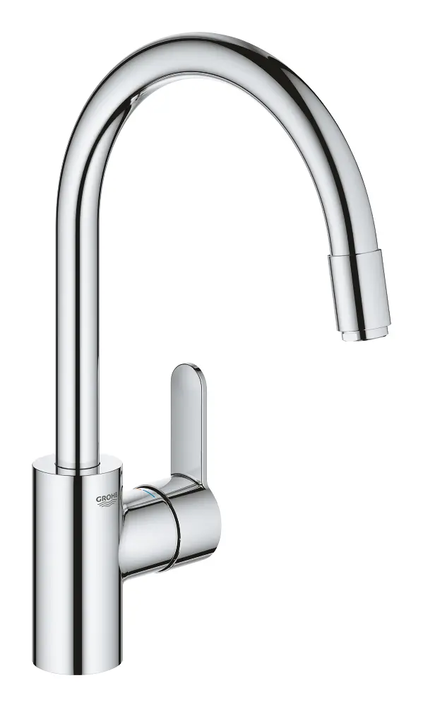 Grohe Eviye Bataryası Spiralli Tek Akış Eurostyle Krom - 31126004