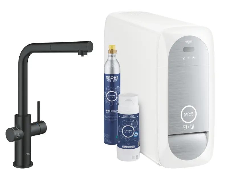Grohe G R O H E Blue Home L-Spout Starter Kit With Pull- Out Spout - 31539KS0