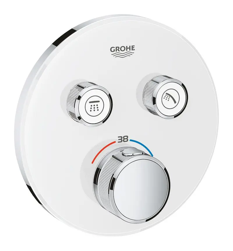 Grohe Grohtherm Smart Control Çift Valfli Akış Kontrollü, Ankastre Termostatik Duş Bataryası - 29151LS0