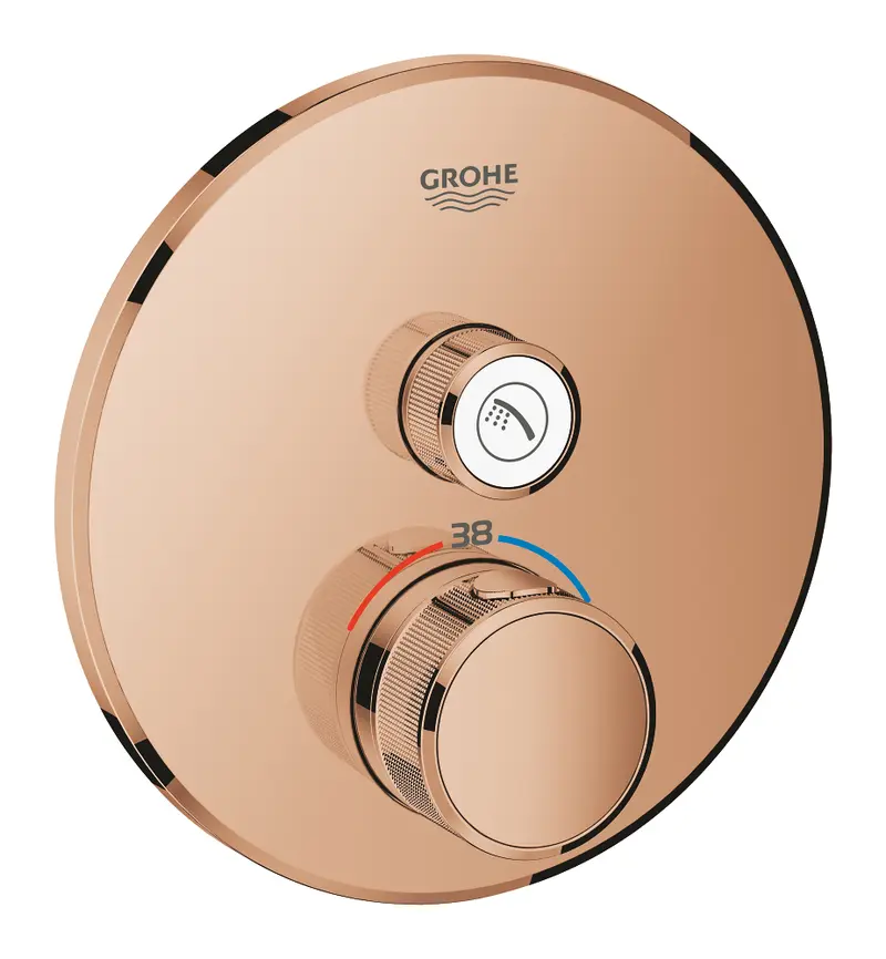 Grohe Grohtherm Smart Control Tek Valfli Akış Kontrollü, Ankastre Termostatik Duş Bataryası - 29118DA0