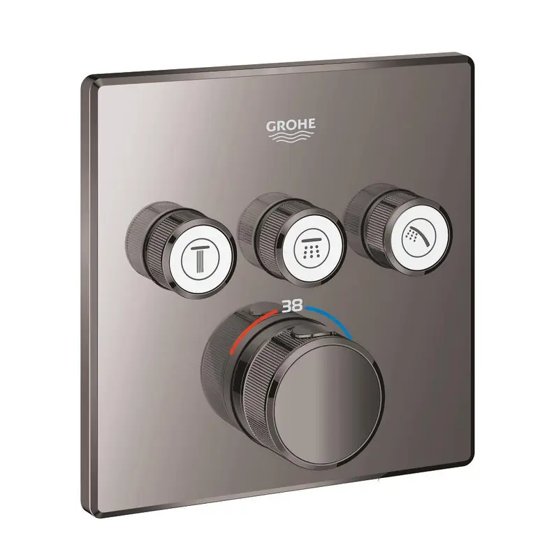 Grohe Grohtherm Smart Control Üç Valfli Akış Kontrollü, Ankastre Termostatik Duş Bataryası - 29126A00