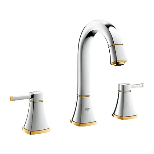 Grohe Lavabo Bataryası 3 Delikli Grandera Krom/Altın - 20389IG0