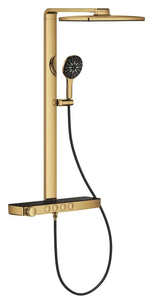 Grohe Rainshower Aqua Pure Duvara Monte Termostatik Bataryalı Duş Sistemi - 100961GL00