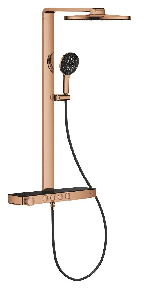 Grohe Rainshower Aqua Pure Duvara Monte Termostatik Bataryalı Duş Sistemi - 100964DA00