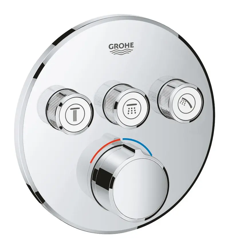 Grohe Smart Control3 Valfli Akış Kontrollü Ankastre Duş Bataryası - 29146000