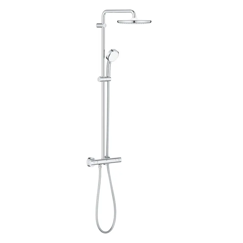 Grohe Tempesta  Cosmopolitan  System 250 Duvara Monte Termostatik Bataryalı Duş Sistemi - 26670000