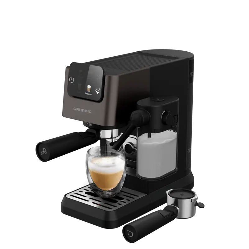 Grundig Delisia Süt Hazneli Yarı Otomatik ve Kapsüllü Espresso Makinesi