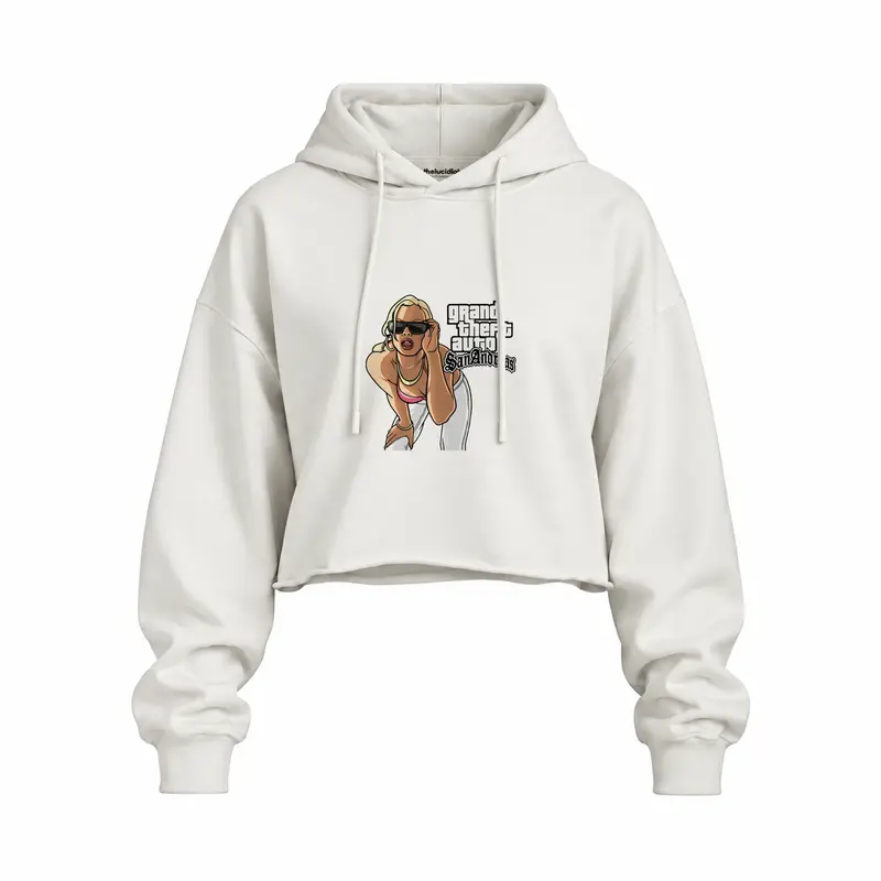 GTA San Andreas Oversize Crop Hoodie