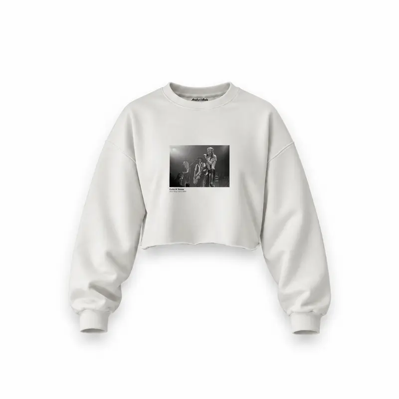 Guns N’ Roses Ritz New York 1988 Oversize Crop Sweatshirt