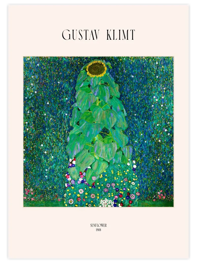 Gustav Klimt The Sunflower - Art Print