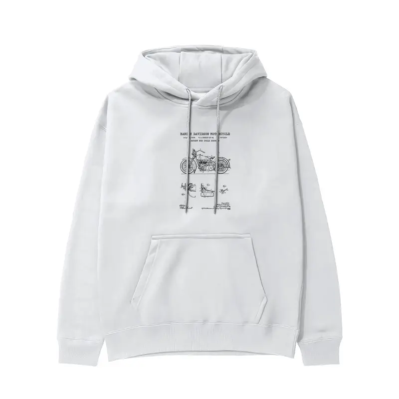 Harley Davidson Model 28B Motosiklet Hoodie