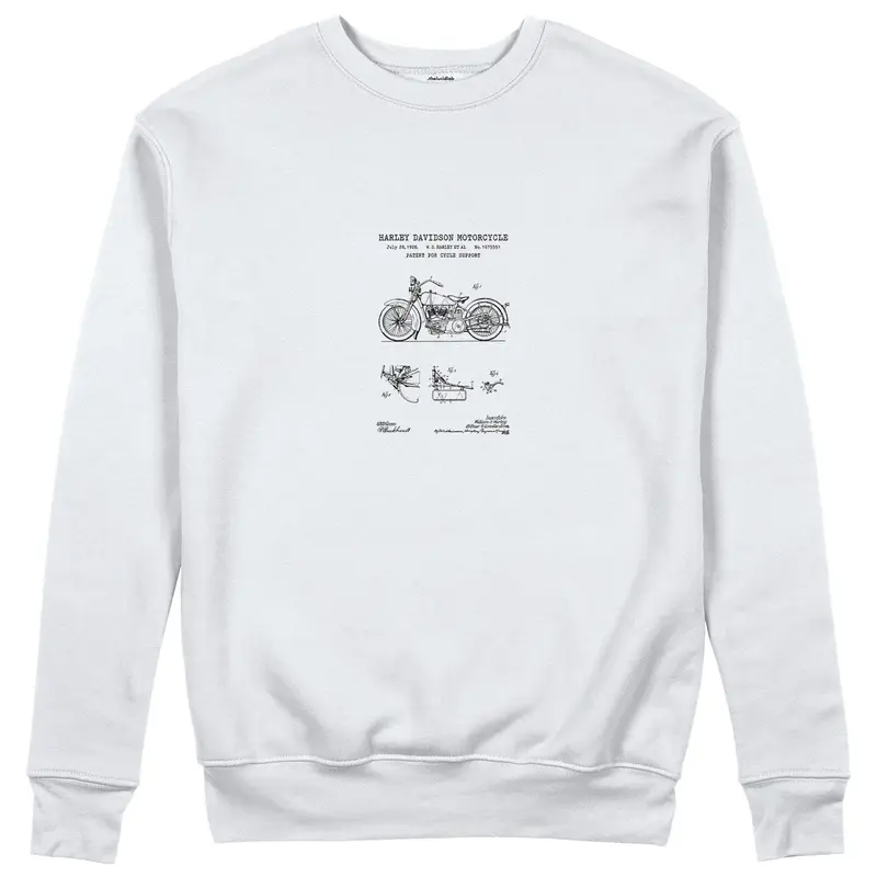 Harley Davidson Model 28B Motosiklet Sweatshirt
