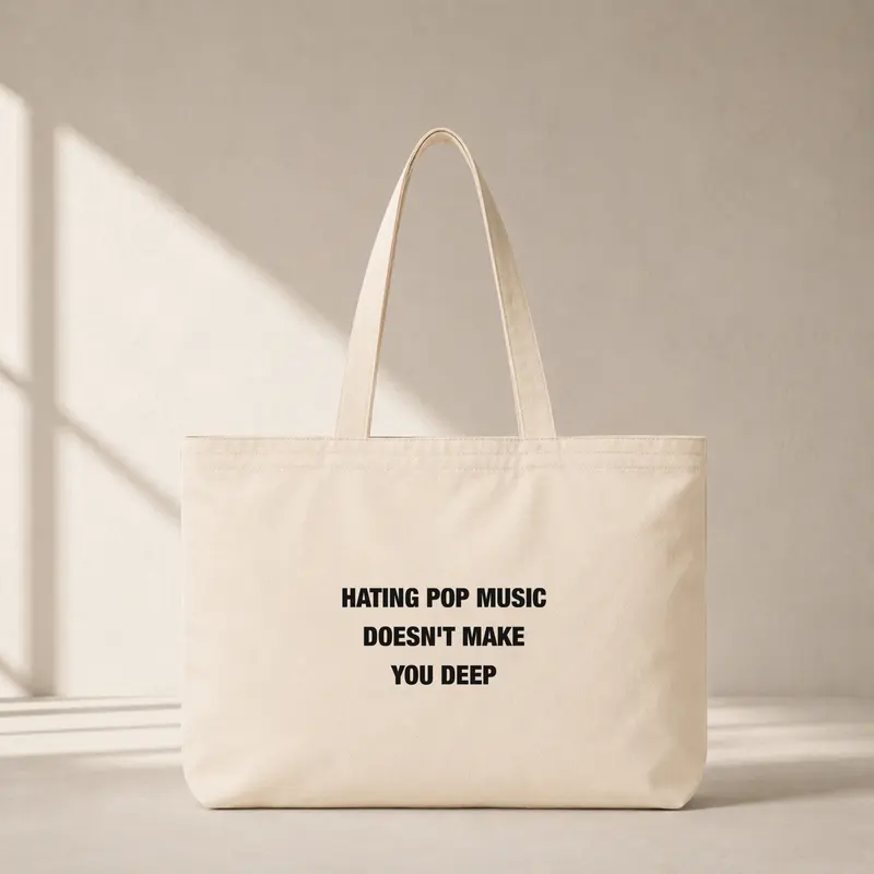 Hating Pop Music Club Tote Bag