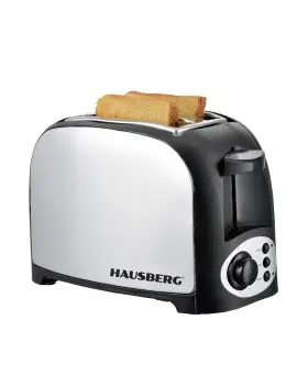 Hausberg 2 Dilim Kapasiteli 750 W Ekmek Kızartma Makinesi Siyah
