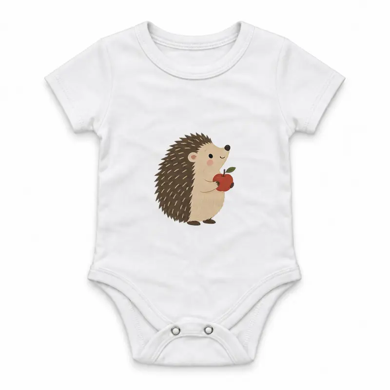 Hedgehog with a Small Apple Çıtçıtlı Body