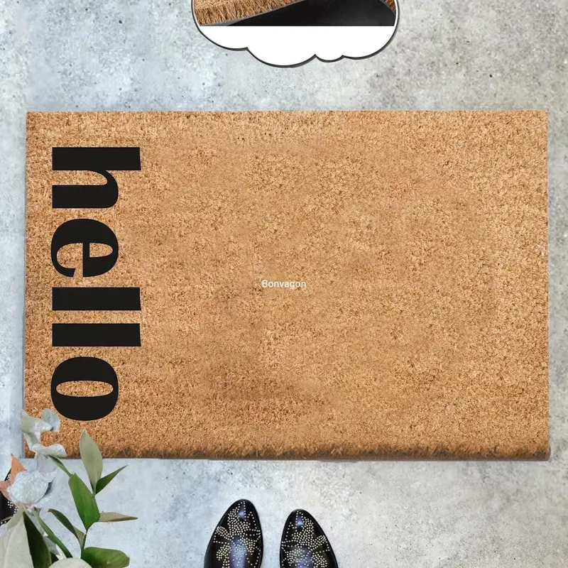 Hello - Hogle Doğal Koko Hindistan Cevizi Kapı Önü Paspas 60x40cm