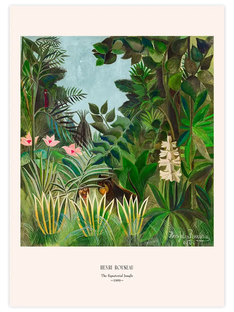 Henri Rousseau Ekvator Ormanı - Art Print