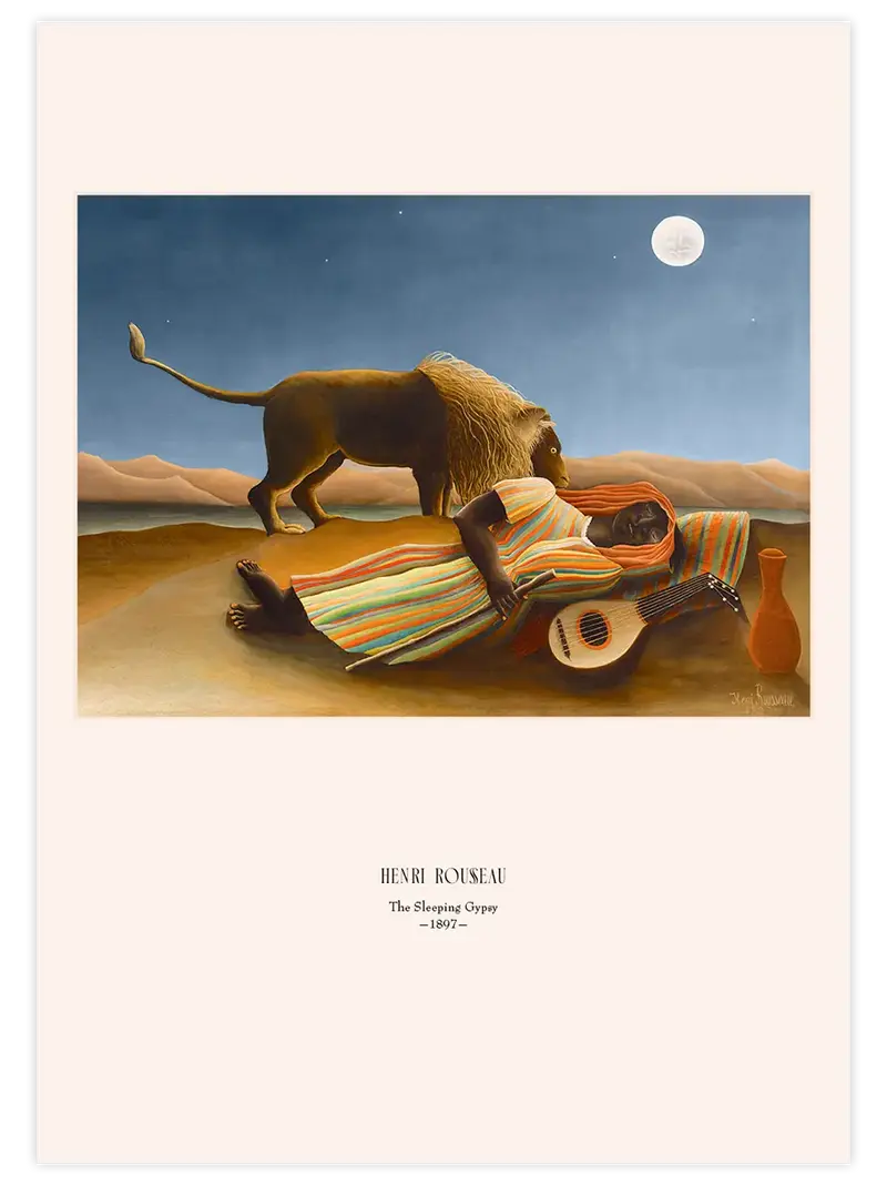 Henri Rousseau La Bohémienne Endormie - Art Print