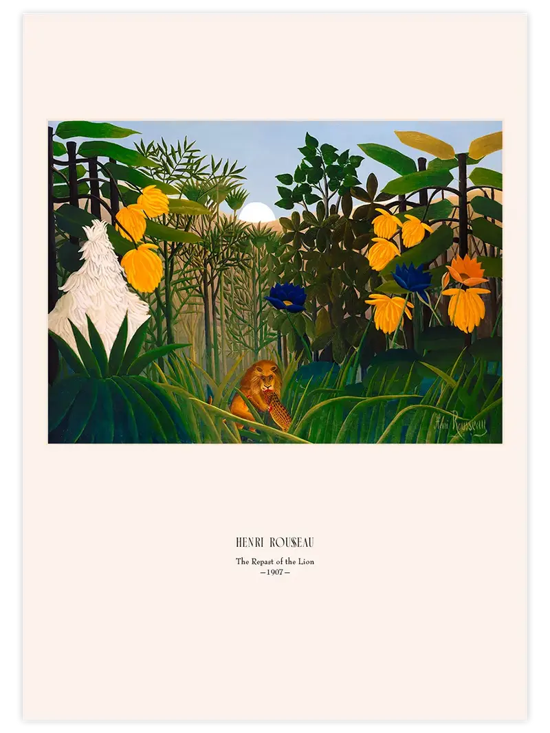 Henri Rousseau Le Repas du Lion - Art Print