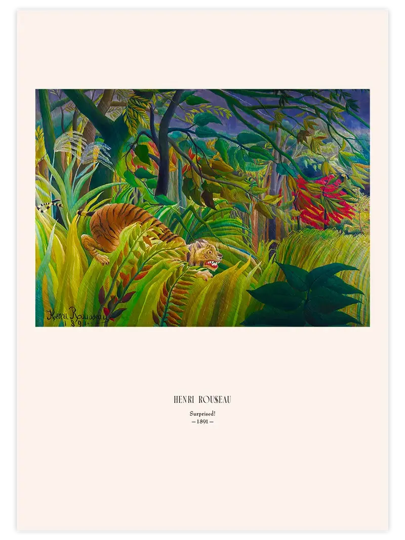 Henri Rousseau Surprised - Art Print