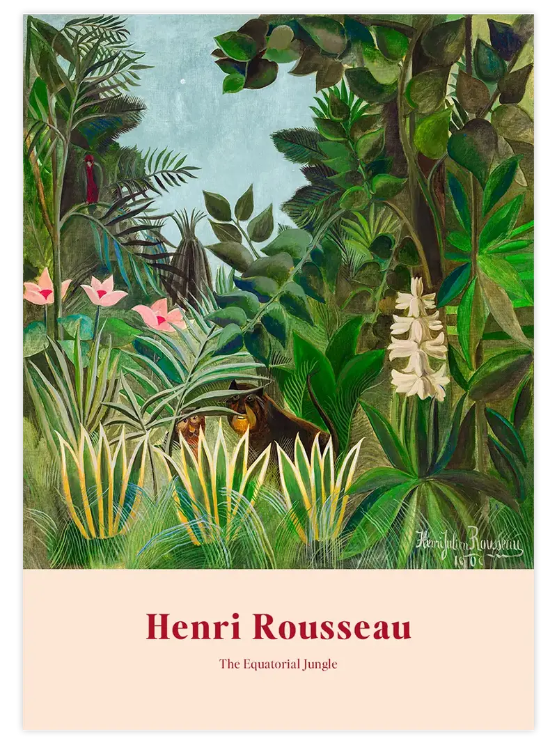 Henri Rousseau The Equatorial Jungle - Art Print