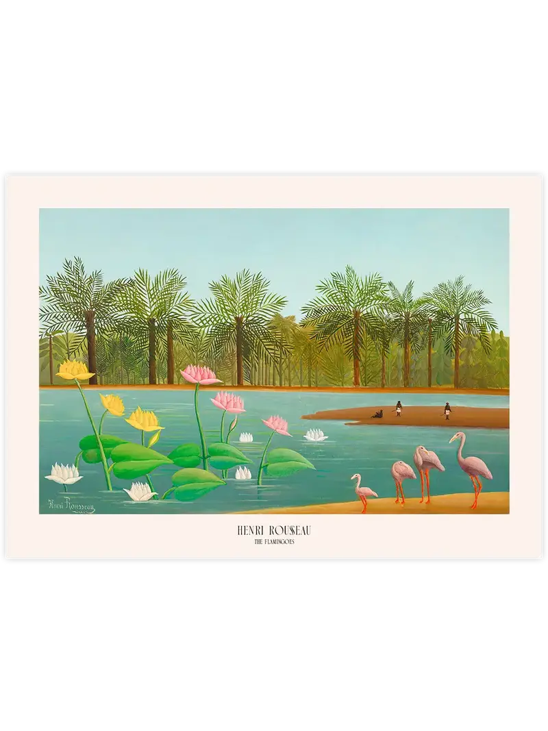 Henri Rousseau The Flamingoes - Art Print