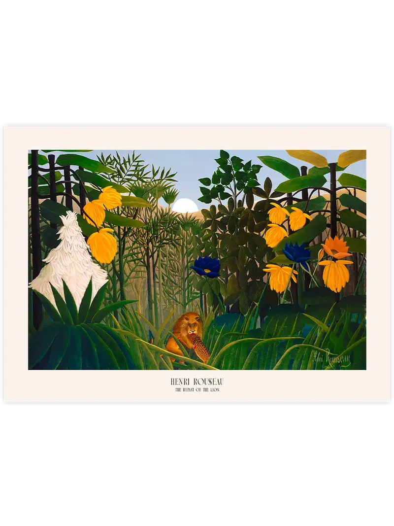 Henri Rousseau The Repast of the Lion - Art Print