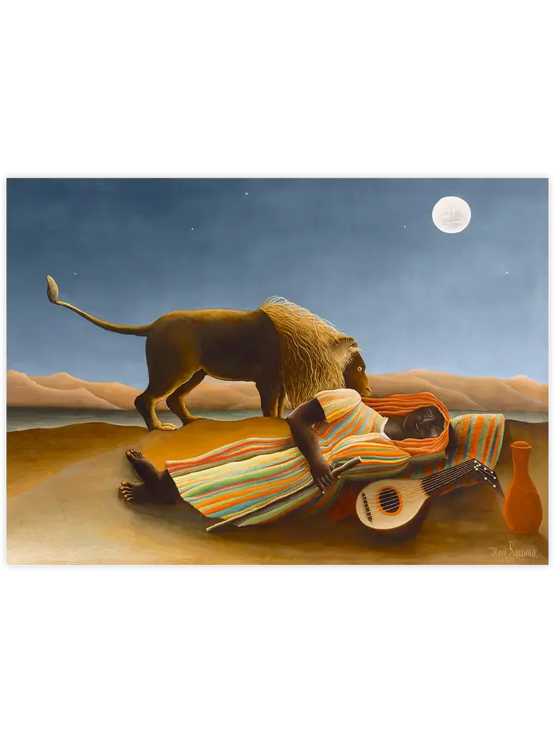 Henri Rousseau Uyuyan Çingene - Art Print