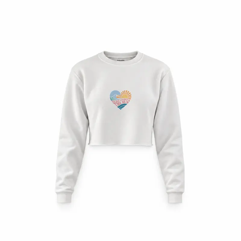Here Comes The Sun Crop Sweatshirt