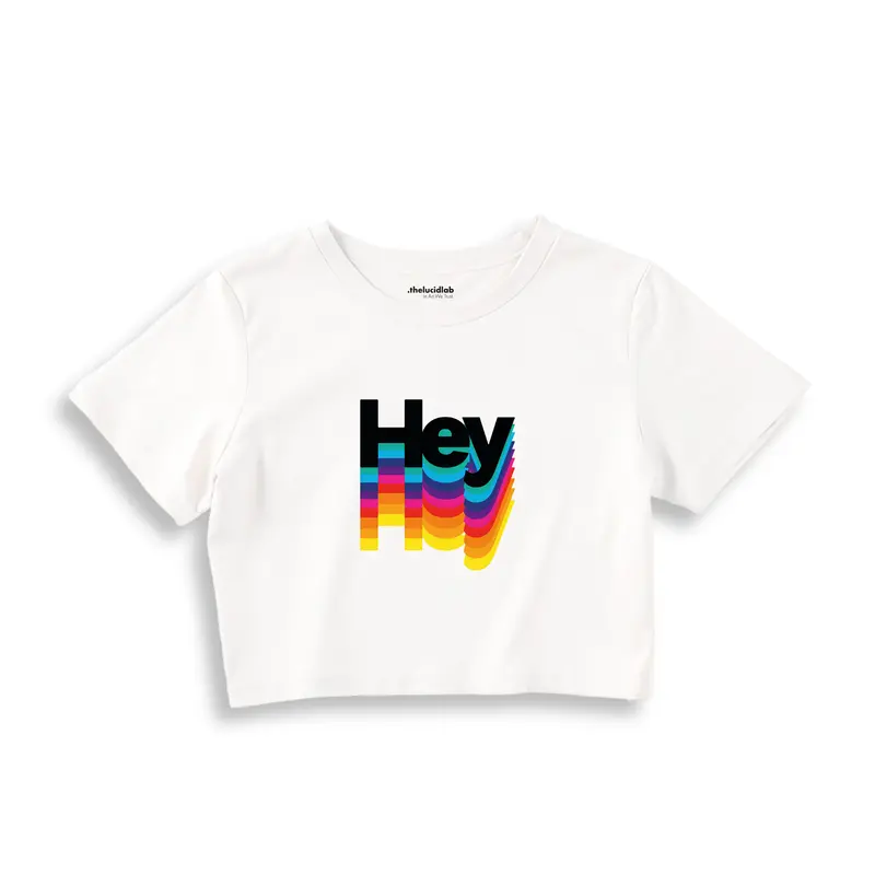 Hey Crop Tişört