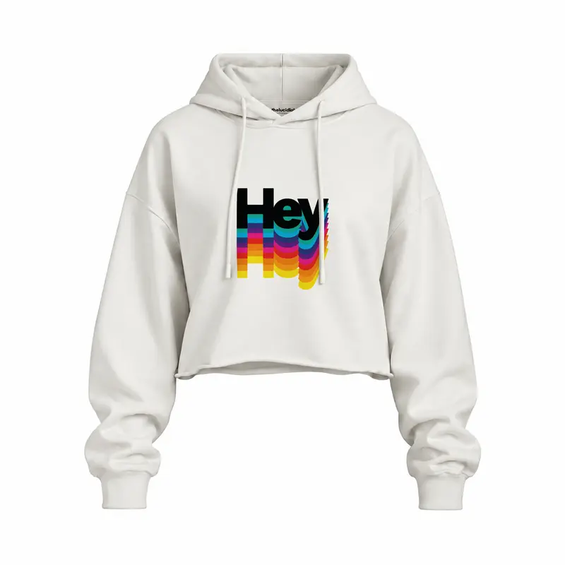 Hey Oversize Crop Hoodie