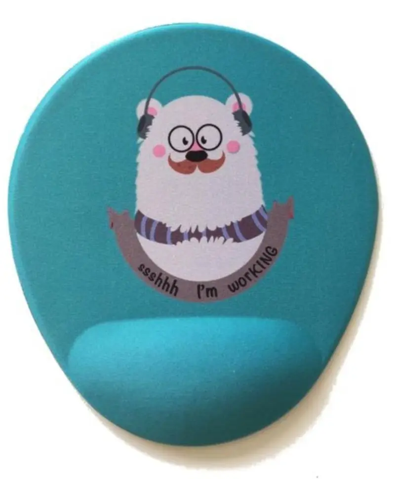Hipster Bear Bilek Destekli Mousepad