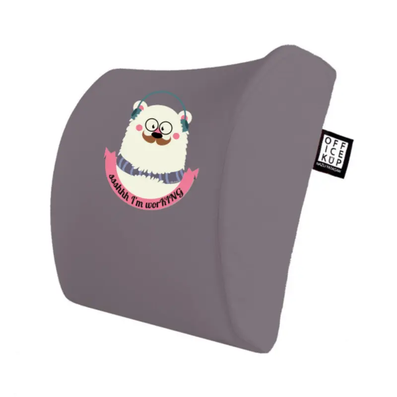 Hipster Bear Visco Bel Yastığı - Gri
